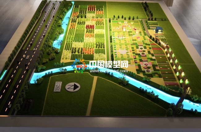現代農業產業示范園沙盤模型